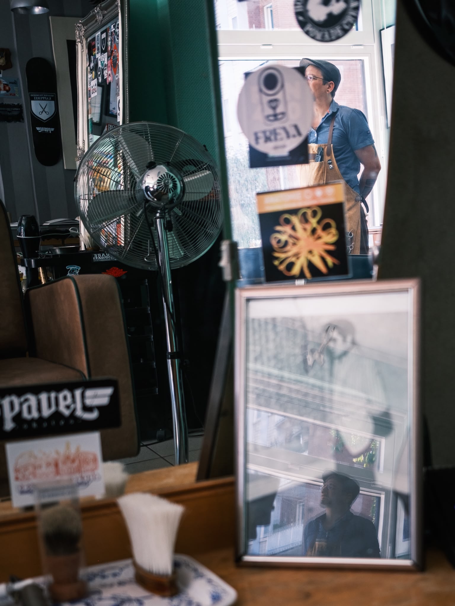 Vintage Barbershop-Interieur und Retro-Details in Münster